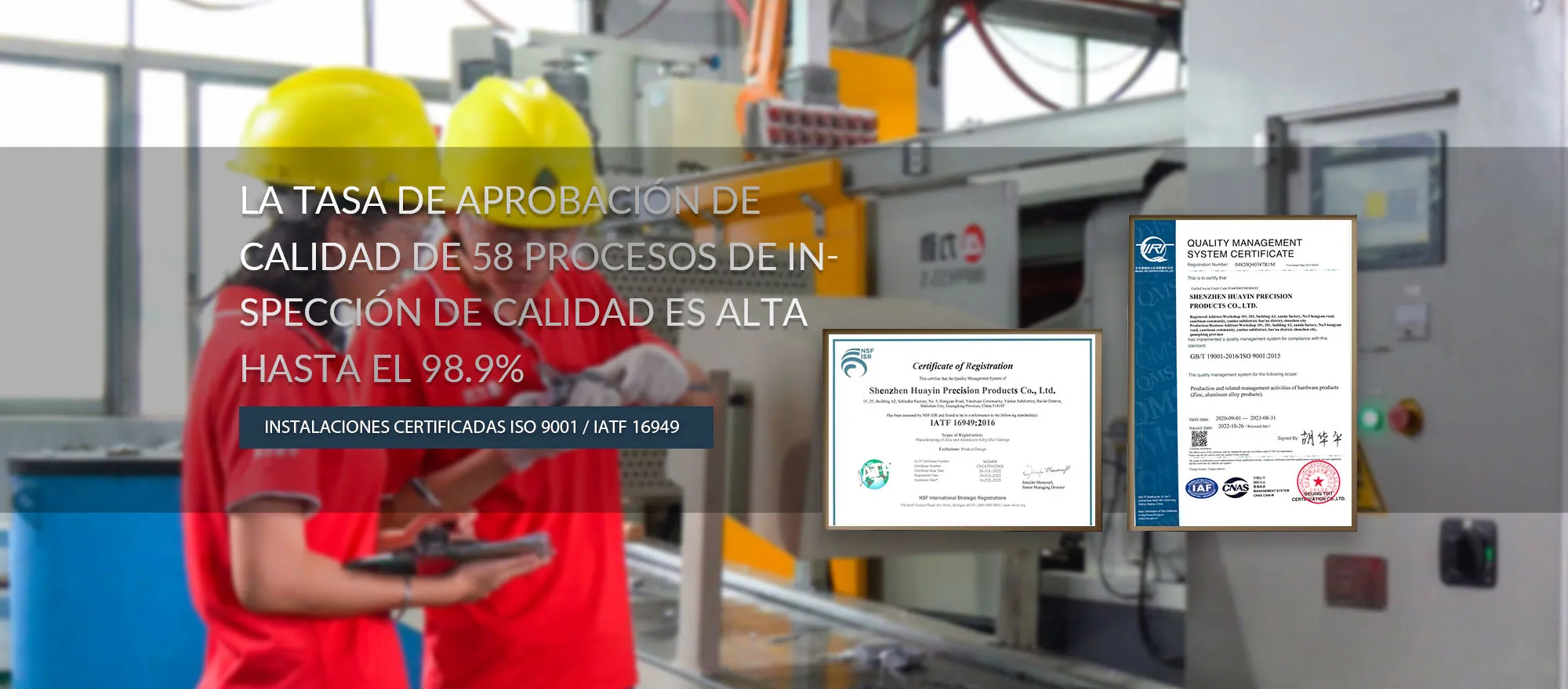 Servicio profesional de fundición a presión de Huayin.