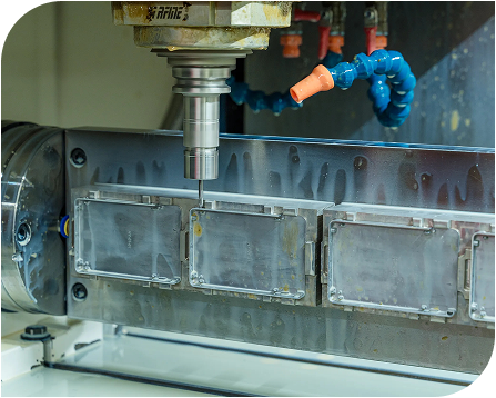 CNC machining center workshop